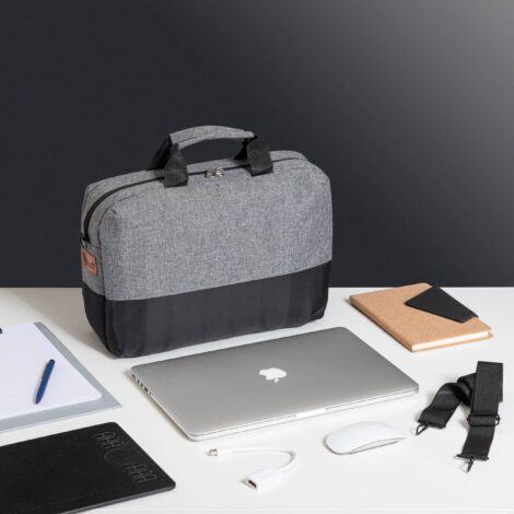 Laptop bag half and half color Black