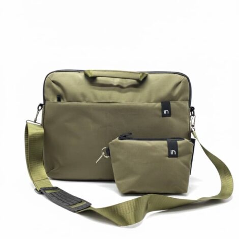 حافظه لاب توب كلاسيك 3 قطع لون زيتى  in-08